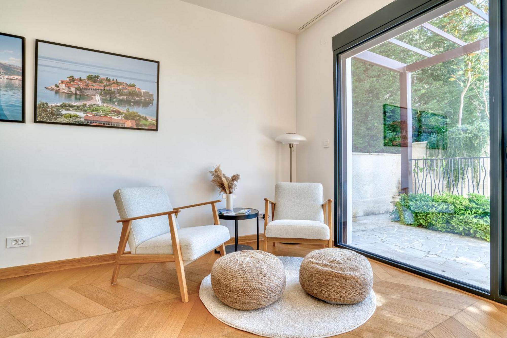 Quercus Residences Apartments Sveti Stefan Buitenkant foto